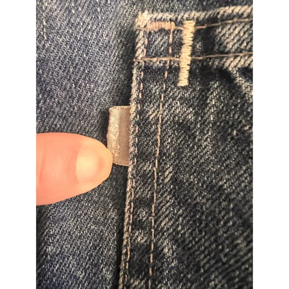 Boys Levi's SilverTab Blue Wide Leg Jeans W26 vintage early 2000’s - Picture 6 of 7